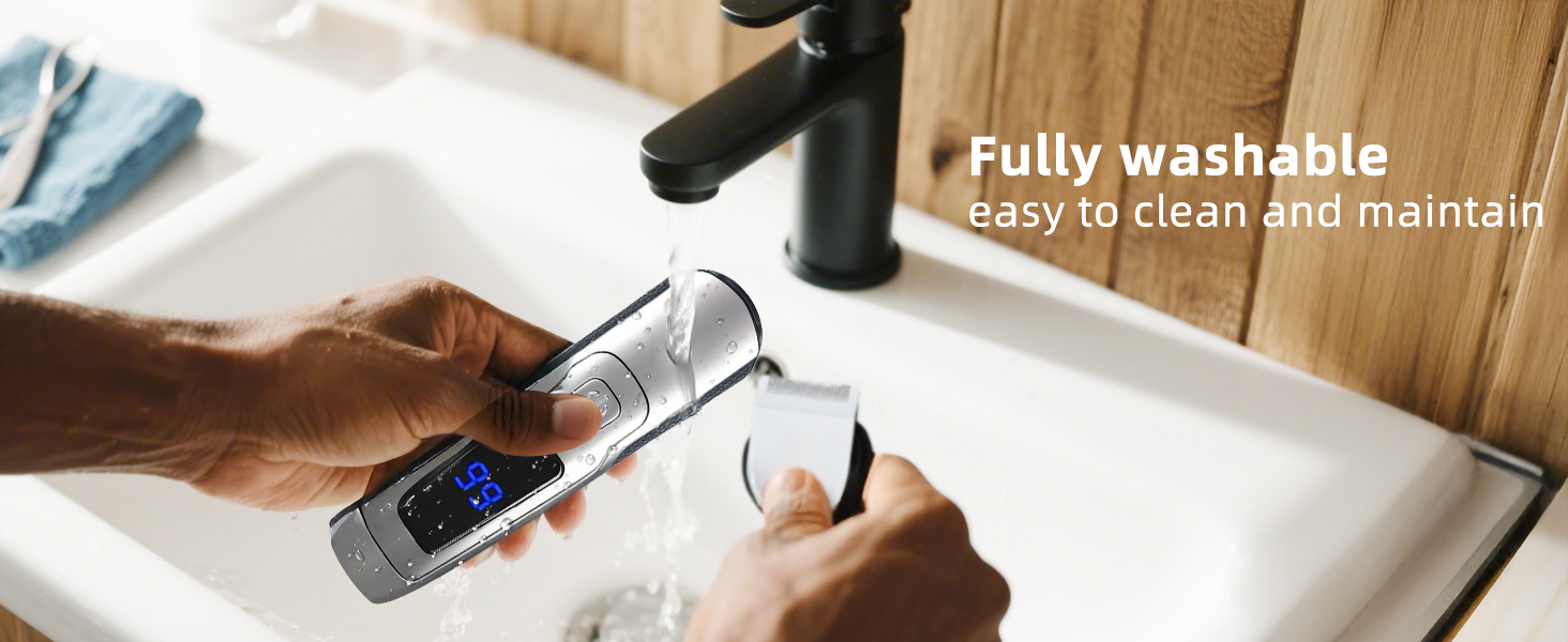 Beard Trimmer for Men, 20 Length Settings, 14-in-1 Cordless Grooming Kit, Waterproof Electric Razor for Men, Hair Trimmer, Nose Hair Trimmer, Cordless Hair Clippers Details 6